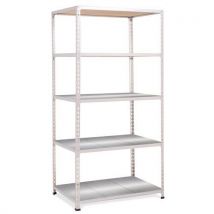 Rapid 2 1600hx915wx455mmd grey 5 galvanised shelves