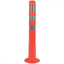 Orange polyurethane flexible post reflective strips h:75 cm