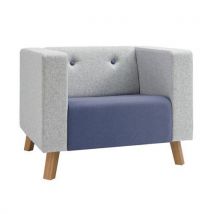 Jensen armchair purple and grey