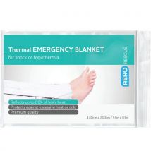 Emergency foil blanket silver wxl 140x210cm - aeroplast