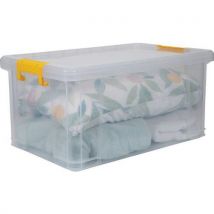 Strata stackmaster clear plastic storage box - 35+70l