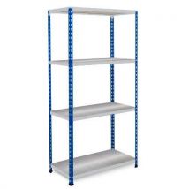 Rapid 2 1600hx1220wx610mmd blue/grey 4 galvanised shelves