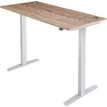 Sit stand desk - wxd 120x70cm - white+timber
