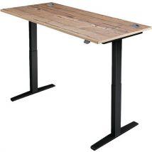Sit stand desk - wxd 120x70cm - black+timber