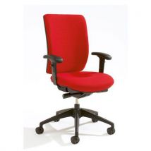 Pop high back chair adjustable arms red