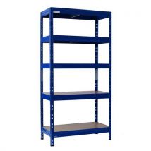 New rapid 3 pro 1800h x 900w x 600mmd blue 5 fibreboard shelves
