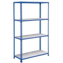 Rapid 2 1980hx915wx455mmd blue 4 galvanised shelves