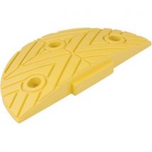Speed bump h 75 mm yellow starter piece 250x420x75 mm