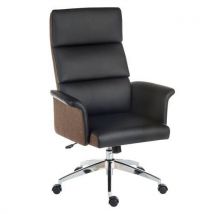 Rio high back faux leather executive chair black