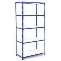 Rapid 2 2440hx915wx305mmd blue 5 melamine shelves