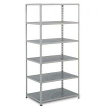 Rapid 2 1980hx915wx455mmd grey 6 galvanised shelves
