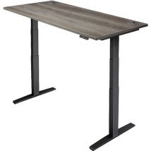 Sit stand desk pro 2+ - wxd 120x80cm - black+oak
