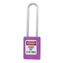 Zenex lockout padlock purple 76mm