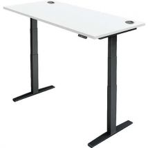 Sit stand desk pro 2+ - wxd 160x80cm - black+white
