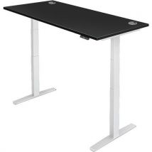 Sit stand desk pro 2+ - wxd 160x80cm - white+black