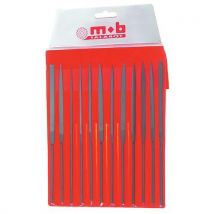 Set of 12 needle files - length 140 mm - mob