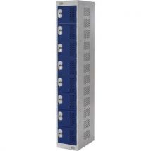 Blue 8 Door Equipment Charging Locker 1800x300x300mm by Biocote