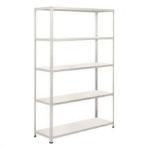 Rapid 2 1980hx1220wx915mmd grey 5 melamine shelves