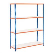 Rapid 2 2440hx1220wx380mmd blue/orange 4 melamine shelves