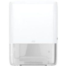 Mini dispenser for hand towels - white plastic - h5