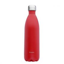 Matt red insulated bottle 1 l - qwetch