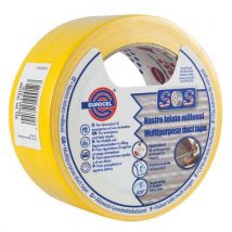 Single-sided duct tape with pe backing yellow 50 mm x 25 m