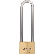 Abus 50-mm brass padlock with long shackle 127 mm keyed different
