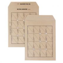 Brown kraft paper messenger pouches 24 260 x 330 90 g/m²