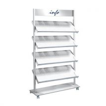 Metal mobile display dim: p 30 h 1 x 60 x 98.5 cm L