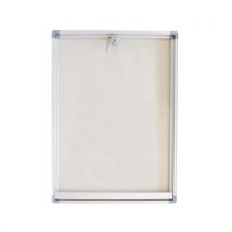 Phoenix extra-slim enclosed indoor bulletin board 34x47 metal board for 2 a4 sheets