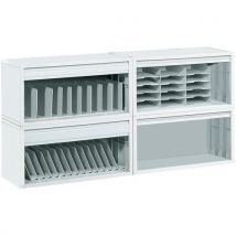 Grey modular cabinet overall height: 44 cm overall width: 89 cm