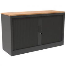 Cabinet with shutters with top overall height: 69 cm overall width: 120 cm