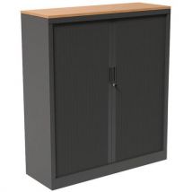 Cabinet with shutters with top overall height: 135 cm overall width: 120 cm