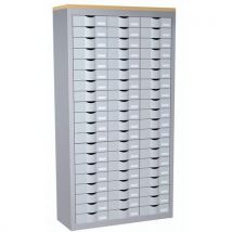 60-drawer cabinet aluminium