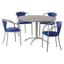 Laser conference set desktop colour: grey seat l:45 cm