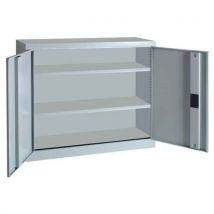 Grey cabinet with swing doors w 120 x h 100