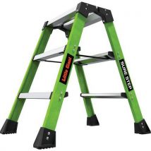 Compact hiviz fibreglass step stool - little giant sure step