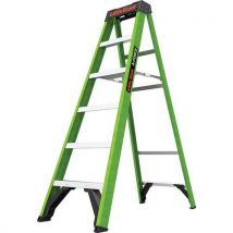6-tread little giant fibreglass a frame step ladder -a-force