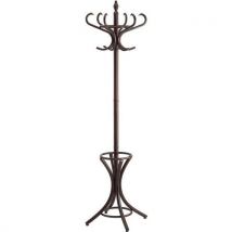 Bistro brown wooden coat stand h185 cm