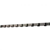 Hiq coat hook 10 hooks black/grey aluminium