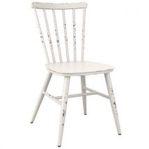 Spin aluminium side chair white