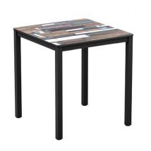 Extrema driftwood effect outdoor table 730x690x690mm