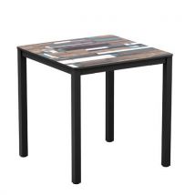 Extrema driftwood effect outdoor table 730x790x790mm