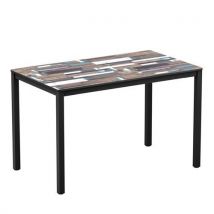 Extrema driftwood effect outdoor table 730x1190x690mm