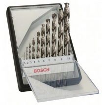 Set of 10 hss-g drills robustline 135°