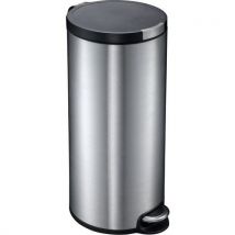 Pedal Bin - 30L Stainless Steel - Silent Closure - Indoor Use