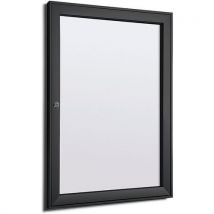 Standard indoor/outdoor display case magnetic 6xa4 black