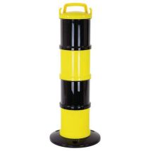 Modular signal bollard yellow/black