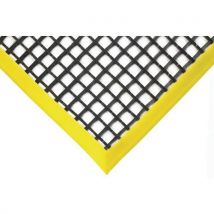 Workstation Mat with Yellow Edging LxW 1200x600mm by Coba