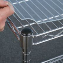 2 acrylic shelves for 915 x 455 chrome shelf